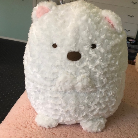 San-X Other - Toreba Sumikko Gurashi Rose Fur Shirokuma Plush